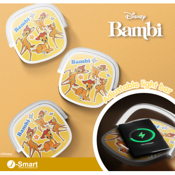 DISNEY無線充電板配夜燈 - 小鹿斑比 Bambi